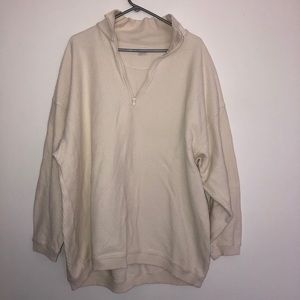 American Eagle corded quarter zip